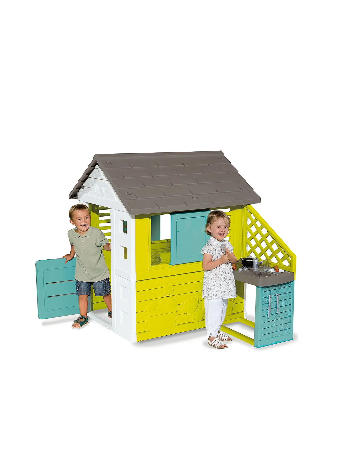 SMOBY | Spielhaus - Pretty House mit Sommerküche | 